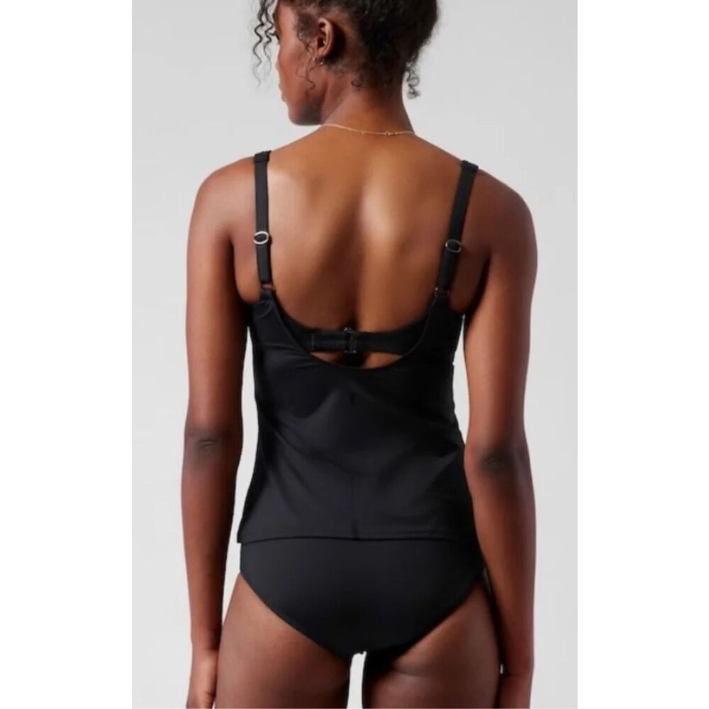 Athleta Bondi Bra Cup Tankini Top In Black Size 32B/C